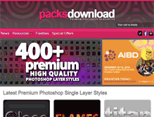 Tablet Screenshot of packsdownload.com